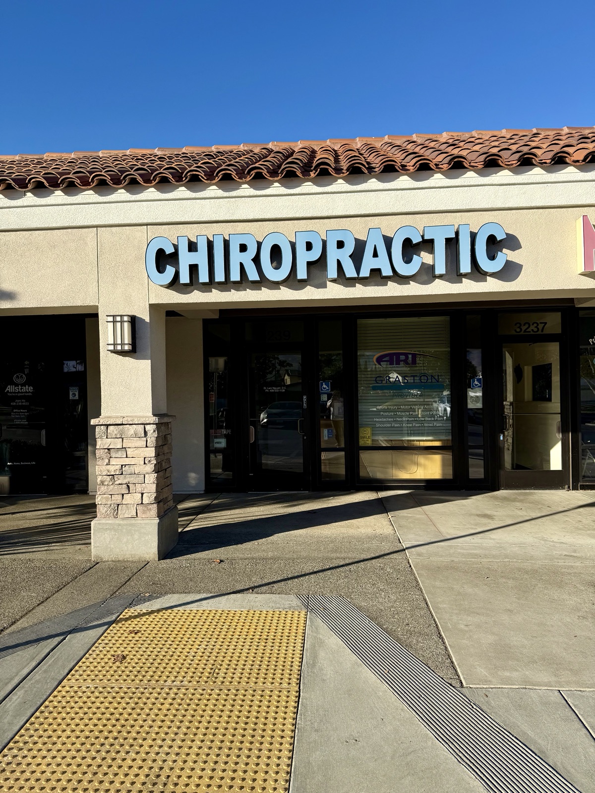VAL Chiropractic storefront at 3239 S White Road in San Jose